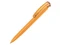 Ручка шариковая пластиковая трехгранная Uma Trinity K Transparent Gum, soft touch, оранжевая фото