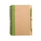 Оптом Блокнот на пружине с авторучкой B6, 70 стр., крафт/ лайм для нанесения логотипа или надписи Блокнот на пружине с авторучкой B6, 70 стр., крафт/ лайм фото