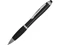Ручка стилус шариковая пластиковая Nash, черная / металлик фото
