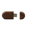 Флешка Эко, деревянная, темное дерево, 4Гб фото