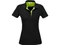 Футболка поло женская US Basic Solo, черная / салатовая фото