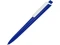 Ручка шариковая пластиковая трехгранная Lateen, синяя / белая фото