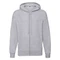 Толстовка без начеса Fruit of the loom Lightweight Hooded Sweat, серая фото