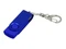 USB-флешка промо на 32 Гб с поворотным механизмом и однотонным металлическим клипом, синий фото
