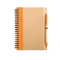 Оптом Блокнот на пружине с авторучкой B6, 70 стр., крафт/ оранжевый для нанесения логотипа или надписи Блокнот на пружине с авторучкой B6, 70 стр., крафт/ оранжевый фото