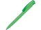 Ручка шариковая пластиковая трехгранная Uma Trinity K Transparent Gum, soft touch, светло-зеленая фото