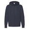 Толстовка без начеса Fruit of the loom Lightweight Hooded Sweat, темно-синяя фото