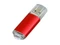 USB-флешка на 32 Гб с прозрачным колпачком, красный фото