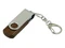 USB-флешка промо на 16 Гб с поворотным механизмом, серый, коричневый USB-флешка промо на 16 Гб с поворотным механизмом, серый, коричневый фото