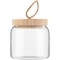 Банка с бамбуковой крышкой Pasabahce Woody S, прозрачная фото