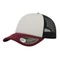 Бейсболка Atlantis Rapper 5 клиньев, белая / черная / бордовая фото
