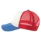 Оптом Бейсболка Atlantis Rapper Cotton-S, 5 клиньев, пластиковая застежка, голубая / белая / красная для нанесения логотипа или надписи Бейсболка Atlantis Rapper Cotton-S, 5 клиньев, пластиковая застежка, голубая / белая / красная фото