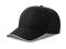 Бейсболка Atlantis Recy Five Piping, 5 клиньев, застежка-липучка, черная фото