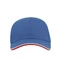 Бейсболка Atlantis Zoom Piping Sandvich, 6 клиньев, синяя фото