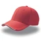 Бейсболка Atlantis Estoril 6 клиньев, застежка на липучке, красная фото