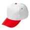 Бейсболка Joker, 5 клиньев, белая / красная фото