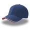 Оптом Бейсболка Atlantis Piping Sandwich 6 клиньев, синяя для нанесения логотипа или надписи Бейсболка Atlantis Piping Sandwich 6 клиньев, синяя фото