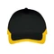 Бейсболка Sol's Booster, 5 клиньев, черная / желтая фото