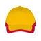 Бейсболка Sol's Booster, 5 клиньев, желтая / красная фото