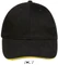 Бейсболка Sol's Buffalo, 260 гр/м2, черная / золотая Бейсболка Sol's Buffalo, 260 гр/м2, черная / золотая фото