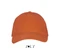 Бейсболка Sol's Long Beach, 260 гр/м2, оранжевая фото