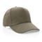 Бейсболка из переработанного хлопка XD Collection Impact 280, 5 клиньев, хаки фото