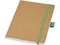 Блокнот из переработанной бумаги Berk В6, бежевый / зеленый фото