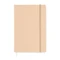 Блокнот линованный на резинке А5, бежевый фото