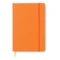 Блокнот в линейку на резинке А5, 96 стр., оранжевый фото