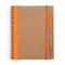 Блокнот с ручкой Alani, коричневый / оранжевый фото