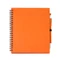 Блокнот Stamina Leynax с ручкой из переработанного картона, оранжевый фото