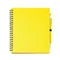 Блокнот Stamina Leynax с ручкой из переработанного картона, желтый фото