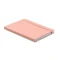 Блокнот в полиуретановой обложке на резинке А5, розовый фото