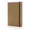 Блокнот из каменной и переработанной крафт-бумаги XD Collection Craftstone, А5, коричневый фото