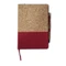 Блокнот из пробки с ручкой Milena, soft touch, крафт / красный фото