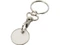 Оптом Брелок для ключей с монеткой для тележки Rory, белый для нанесения логотипа или надписи Брелок для ключей с монеткой для тележки Rory, белый фото