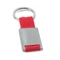Брелок прямоугольный со стропой, серый/красный фото