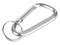 Брелок-карабин из переработанного алюминия Alumina, серебристый фото