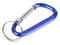 Брелок-карабин из переработанного алюминия Alumina, синий фото