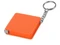 Брелок-рулетка квадратный «Дюйм», 1 м, оранжевый фото