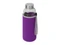 Бутылка для воды c чехлом Pure, 420 мл, прозрачная / фиолетовая фото