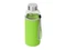 Бутылка для воды c чехлом Pure, 420 мл, прозрачная / салатовая фото