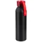 Бутылка для воды металлическая Viking Black, 650 мл, черная / красная фото