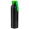 Бутылка для воды металлическая Viking Black, 650 мл, черная / салатовая фото