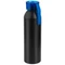 Бутылка для воды металлическая Viking Black, 650 мл, черная / синяя фото