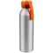 Бутылка для воды металлическая Viking Silver, 650 мл, серебристая / оранжевая фото