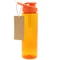 Бутылка для воды пластиковая Ronny To Go с биркой, 700 мл, оранжевая фото
