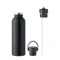 Бутылка с двойными стенками из переработанной нержавеющей стали, 700 мл, черная фото