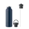 Бутылка с двойными стенками из переработанной нержавеющей стали, 700 мл, темно-синяя фото