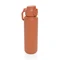 Бутылка спортивная из переработанной стали RCS с карабином XD Collection Via, 600 мл, оранжевая фото